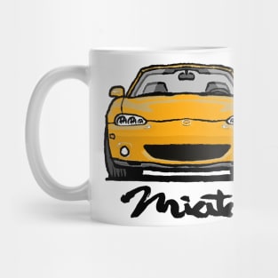 MX5 Miata NB2 Yellow Mug